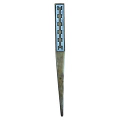 Heintz Art Metal Shop Sterling Silver on Bronze Letter Opener