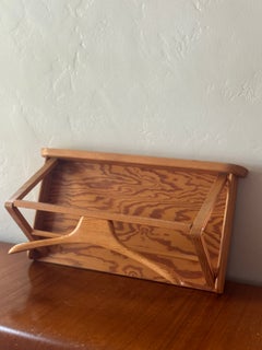 Swedish Folding Pine Wall-Mounted Coat and Hat Rack by Per Granebo AB, 1960s