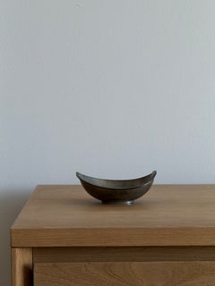 Cuenco escultural de peltre de Just Andersen, modelo 2666, Dinamarca, década de 1930