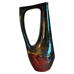 Brocca in gres "Cytère" blu iridescente di Rambervillers, 31 cm