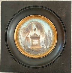 Early 19th Century French Mourning or Momento Mori Plaque