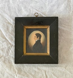 Profile Miniature Portrait of "J. Shoemaker, Germantown, PA 1789-1847"