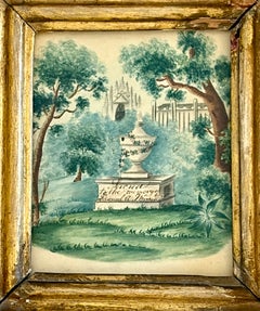 Small Watercolor Memorial Painting for Samuel Merrell