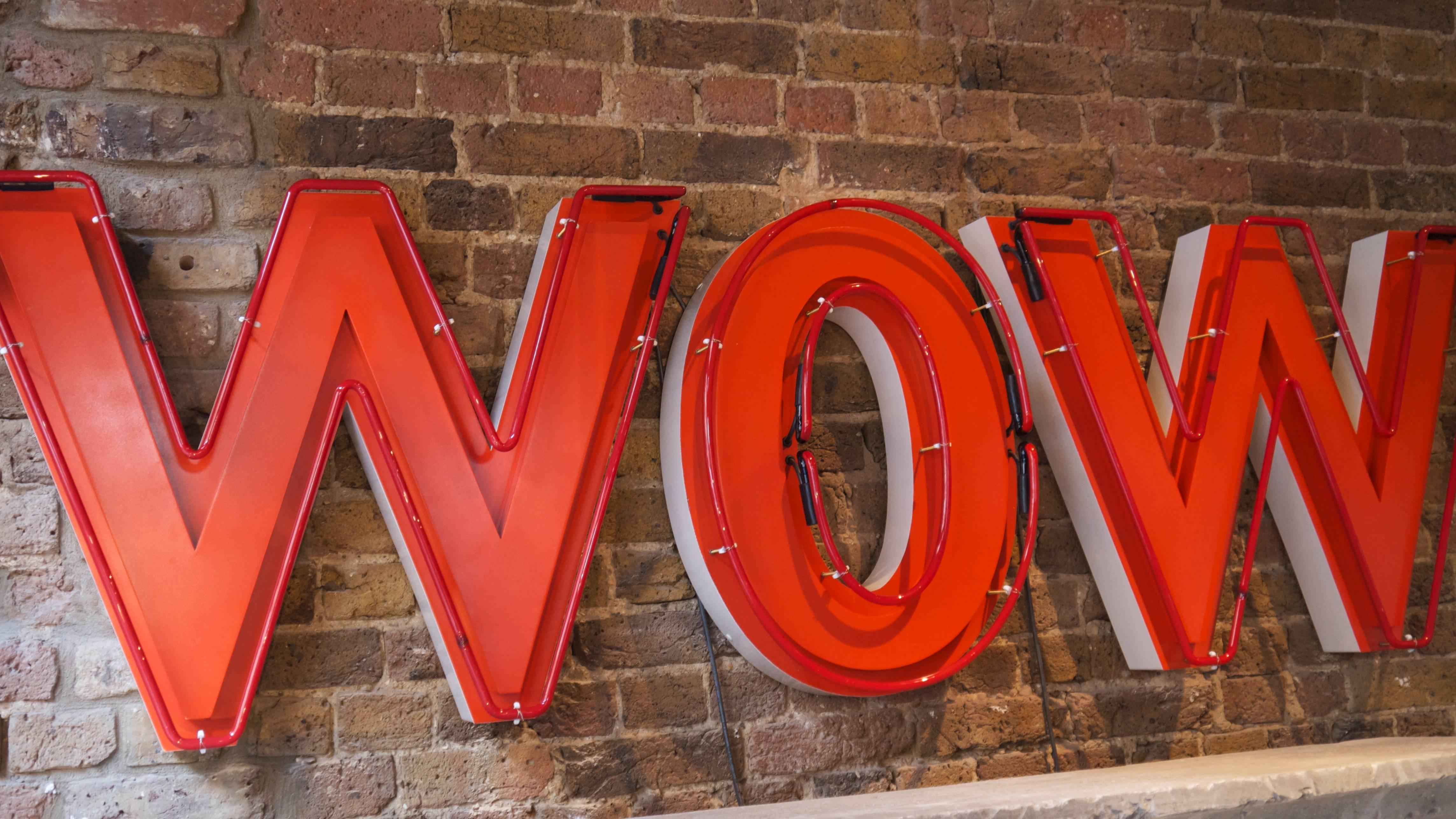 English Original 1970s Restored Woolworths Neon Letters