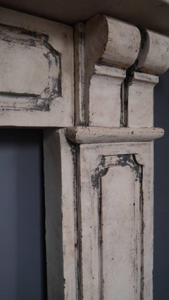 Antique William IV Bath Stone fireplace mantel piece