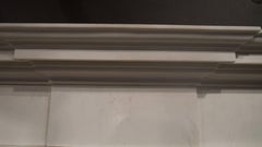 Reproduction Georgian Style Statuary white marble fireplace mantel piece
