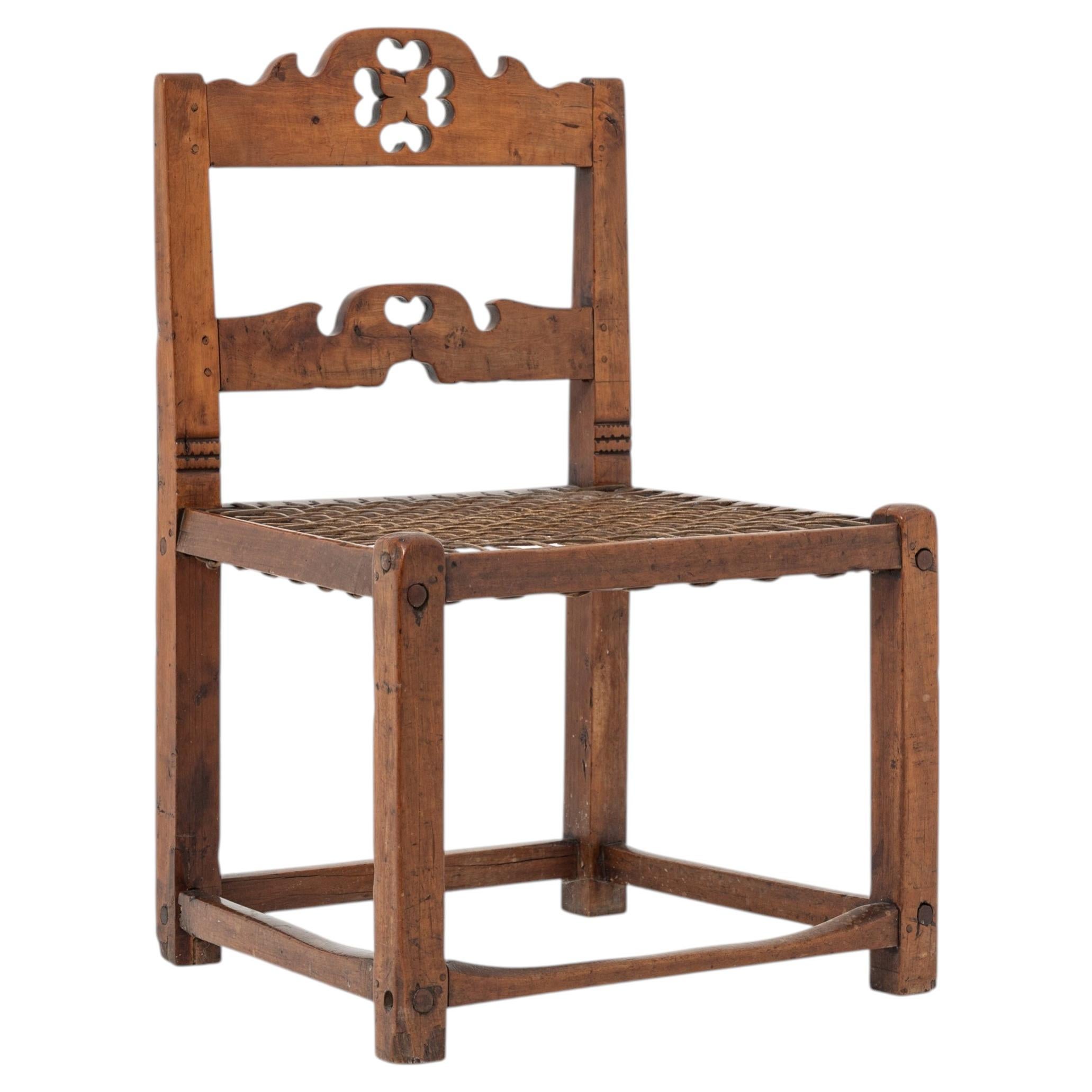 Mid-19th Century Hardwood and Rawhide South African Cape Colony Chair For Sale