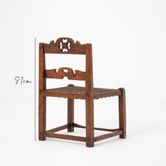 Mid-19th Century Hardwood and Rawhide South African Cape Colony Chair