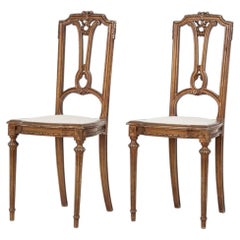 Pair of 19th Century Continental Gilt Side Chairs