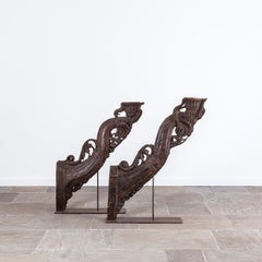 Large Carved 18th Century Brackets