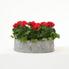 Victorian Lead Bird Bath Planter with Bas-Relief Frieze