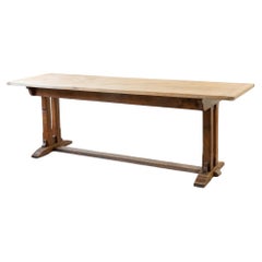English Oak Refectory Dining Table. Circa 1920–1940.