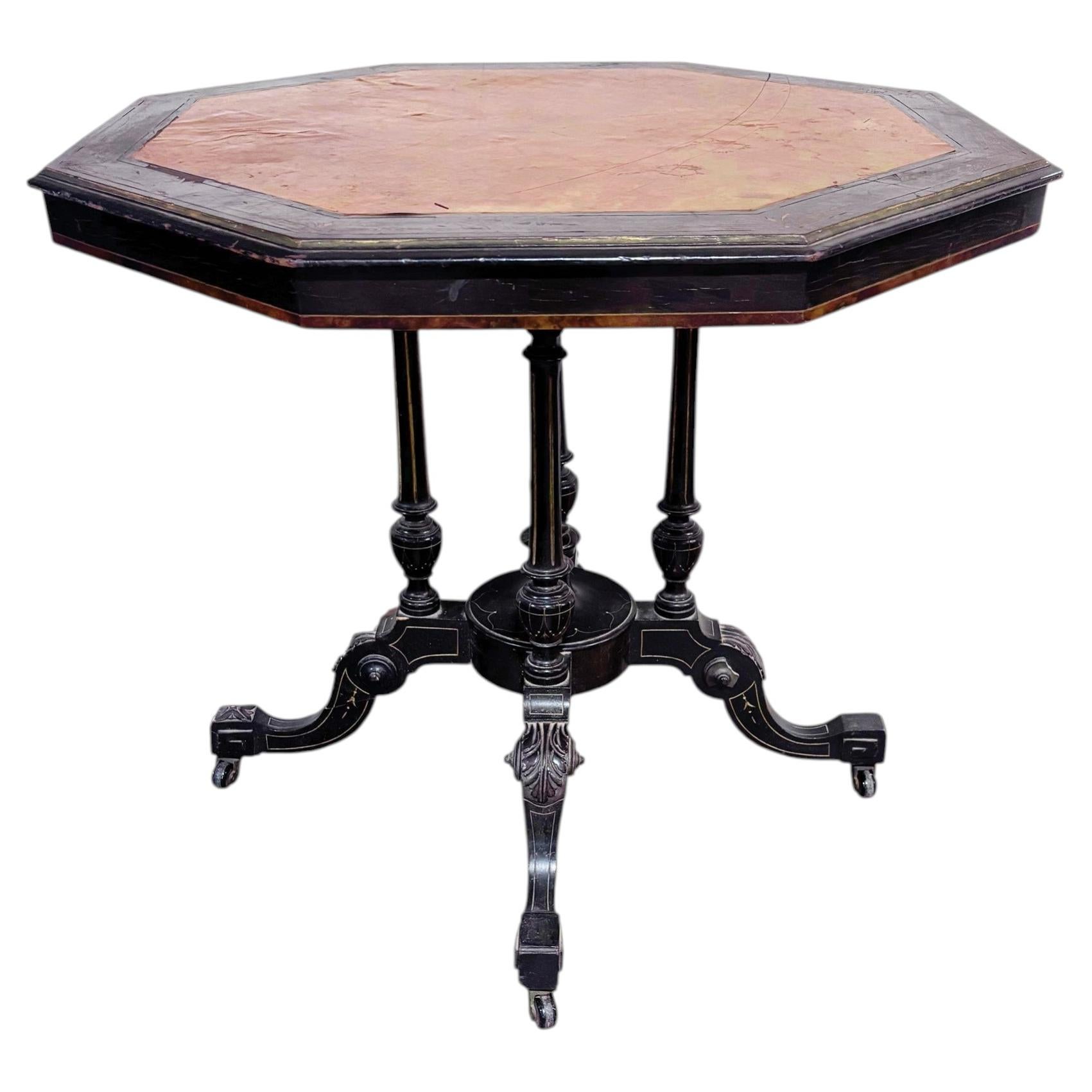 English Aesthetic Movement Occasional Table For Sale