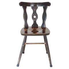 Oak Bistro Chairs Alpine German Splat Back Wooden Side Chair