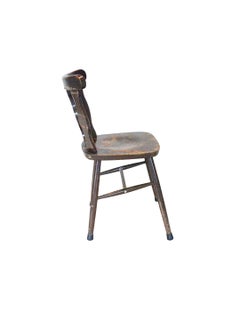 Oak Bistro Chairs Alpine German Splat Back Wooden Side Chair