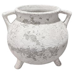 Willy Guhl Cauldron Planter in White
