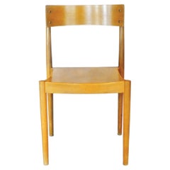 Set of 6 Mid-Century "Portex" Fritz Hansen Birch Stacking Side Chairs