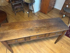French Oak Dresser base or server or sofa table, c.1880