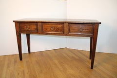 French Chestnut Dresser base or server or sofa table, c.1880