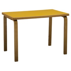 Alvar Aalto Yellow Laminate Dining Table or Desk for Artek, 1970s
