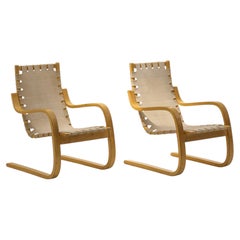 Paire de fauteuils « 406 » d'Alvar Aalto pour Artek, années 1970