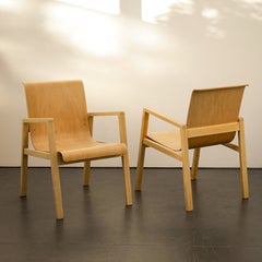 Pair of Alvar Aalto 'Hallway Chairs' Model 403, Artek c.1950