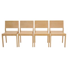 alvar aalto model 611 chairs, by artek, 1940s