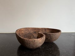 Antique Norwegian Hand-Carved Birch Heart Bowl, Circa 1780