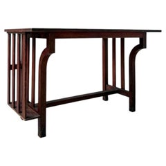 Unusual Belgian Art Nouveau Work Table or Desk, circa 1900