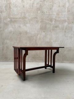 Unusual Belgian Art Nouveau Work Table or Desk, circa 1900