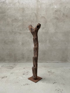 Skulpturale Dogon-Getreidespeicherleiter, Mali, 19. Jahrhundert oder früher