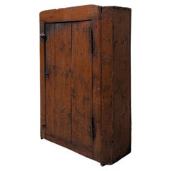 A wonderfully primitive cupboard with beautiful wear, circa 1800