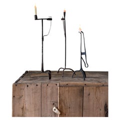 A Sculptural Collection of Three 18th-Century French Wrought-Iron Résiniers