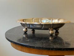WMF Silver-Plated Centerpiece Bowl on Ball Feet, Germany, circa 1950