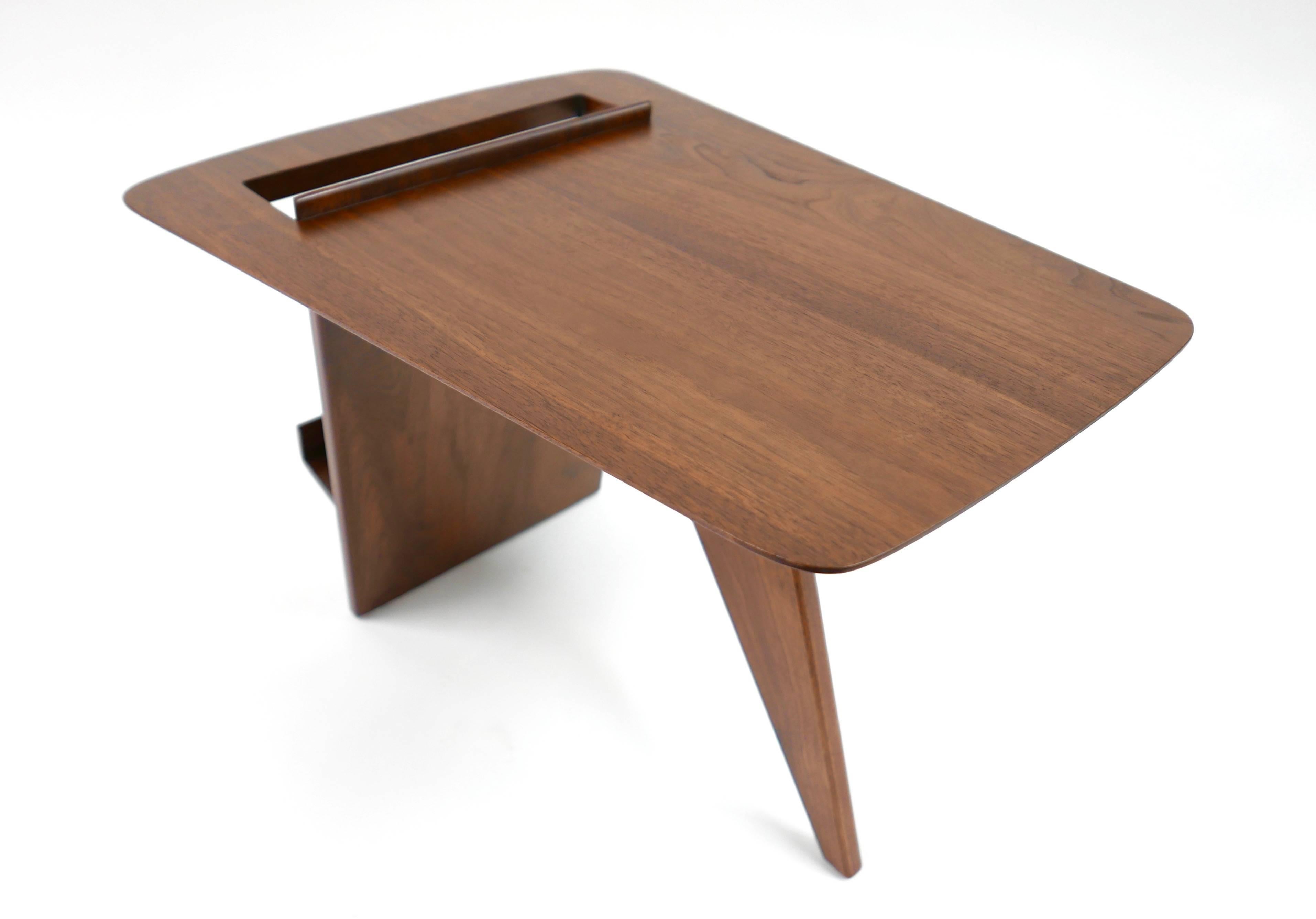 Oiled Jens Risom Magazine Side Table