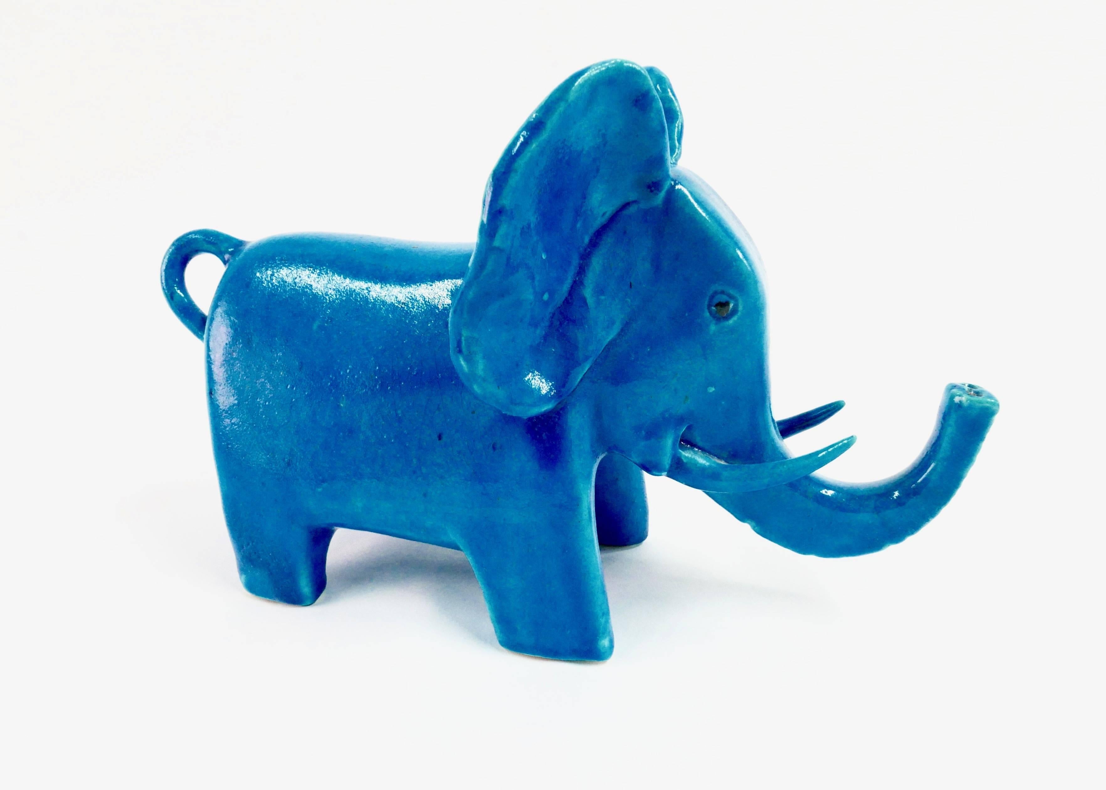 Mid-Century Modern Elephant Sculpture by Bruno Gambone For Sale