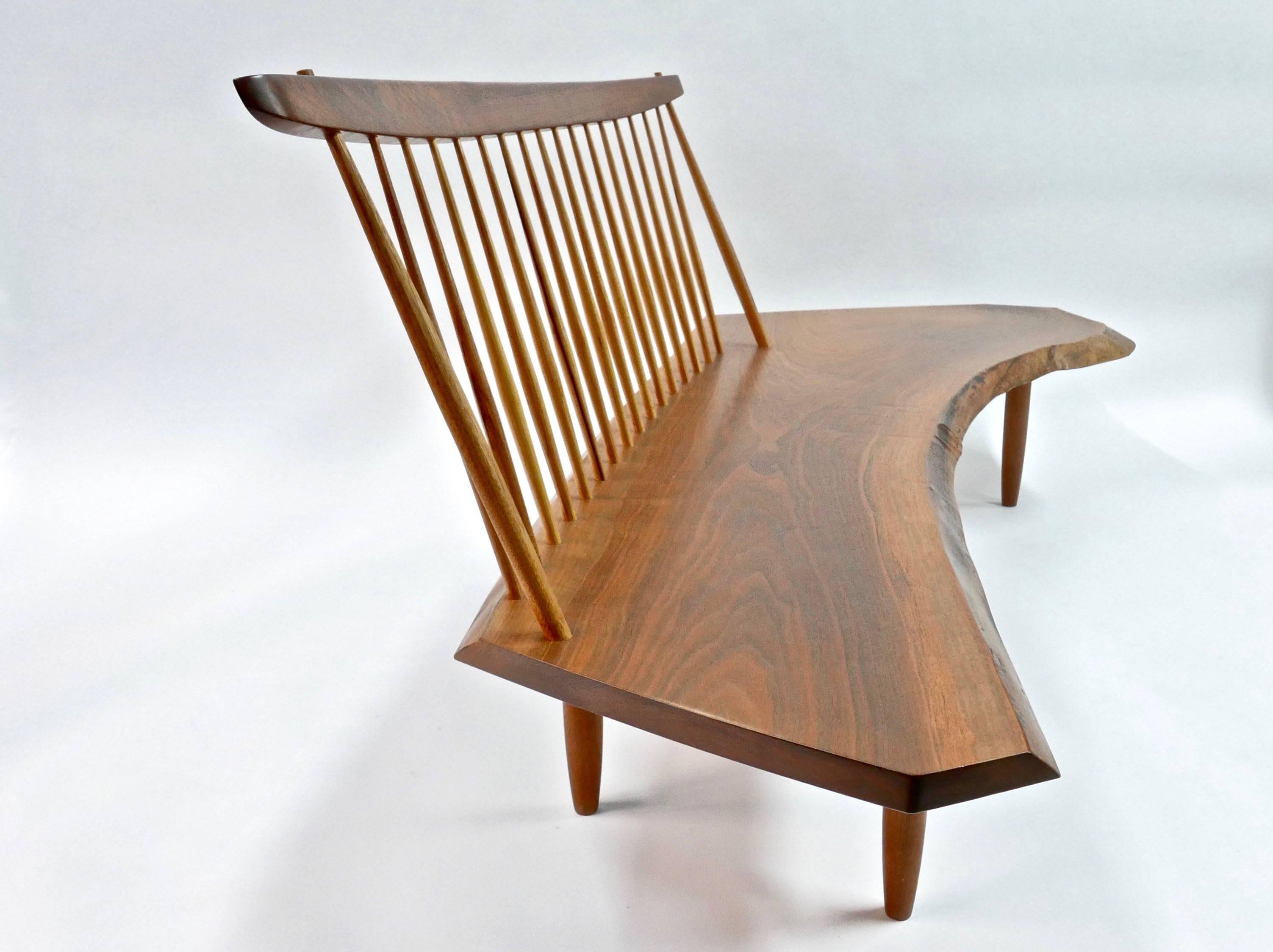 George Nakashima Conoid Bench In Excellent Condition In Brooklyn, NY