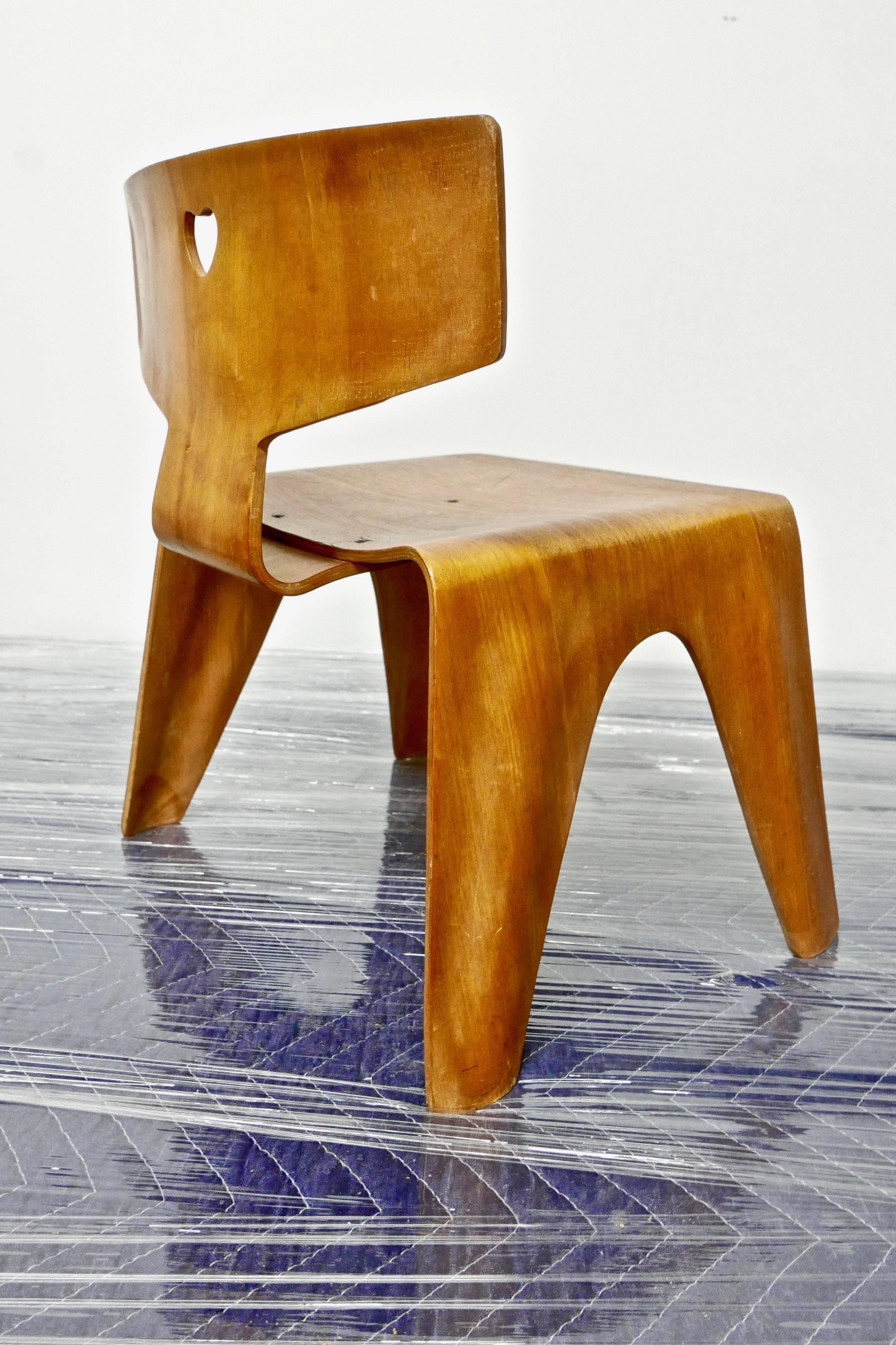 Birch Charles and Ray Eames Childs Chair For Sale