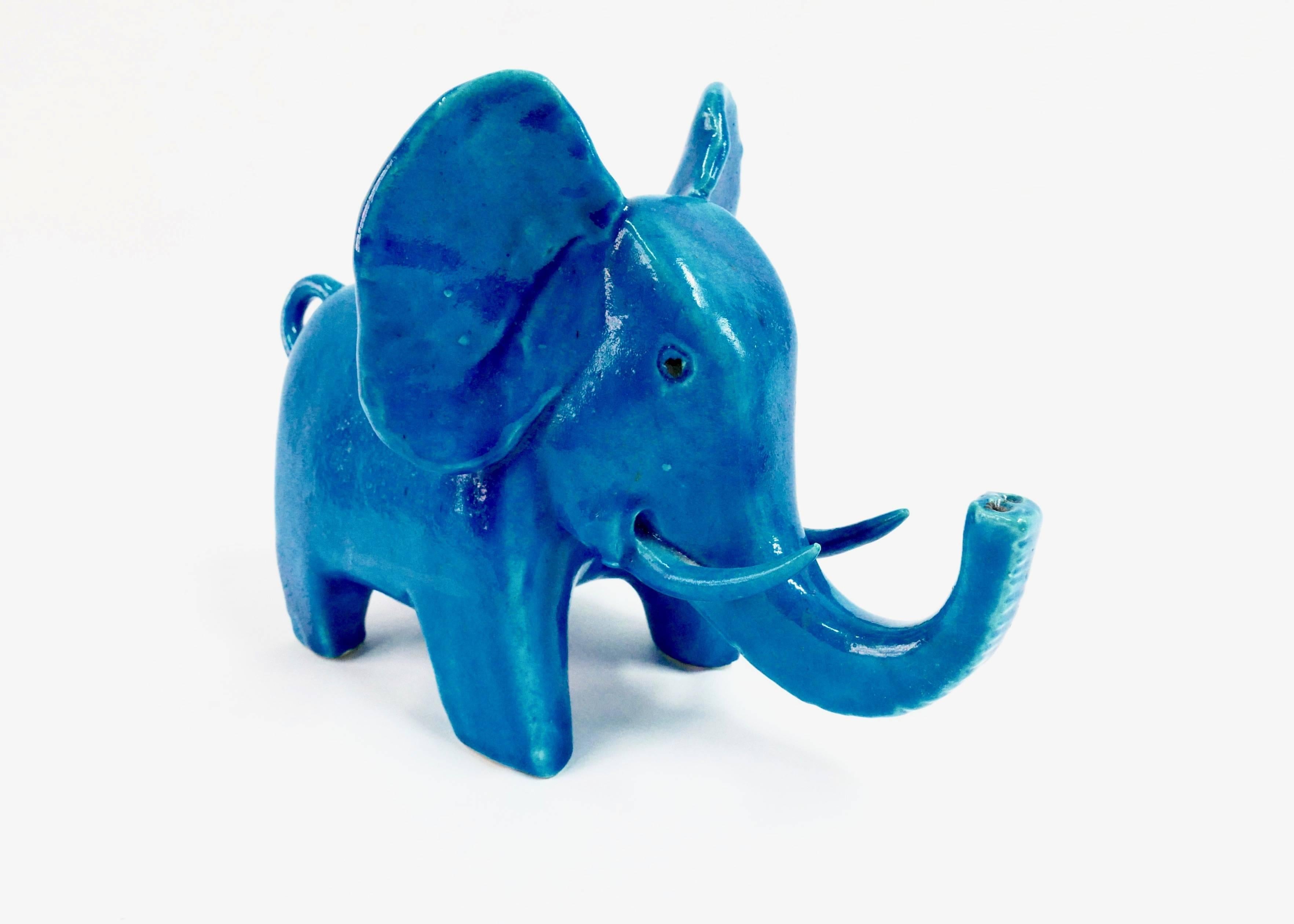 Mid-20th Century Elephant Sculpture by Bruno Gambone For Sale