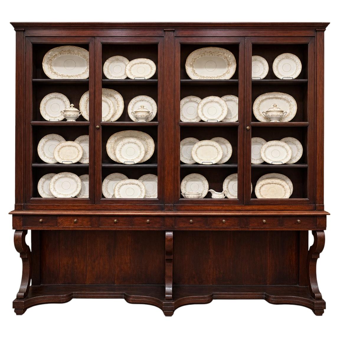 18th Century Italian Walnut Apothecary Cabinet For Sale