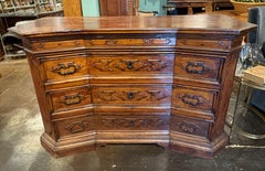 18th Century Original Patina Italian Walnut Commode