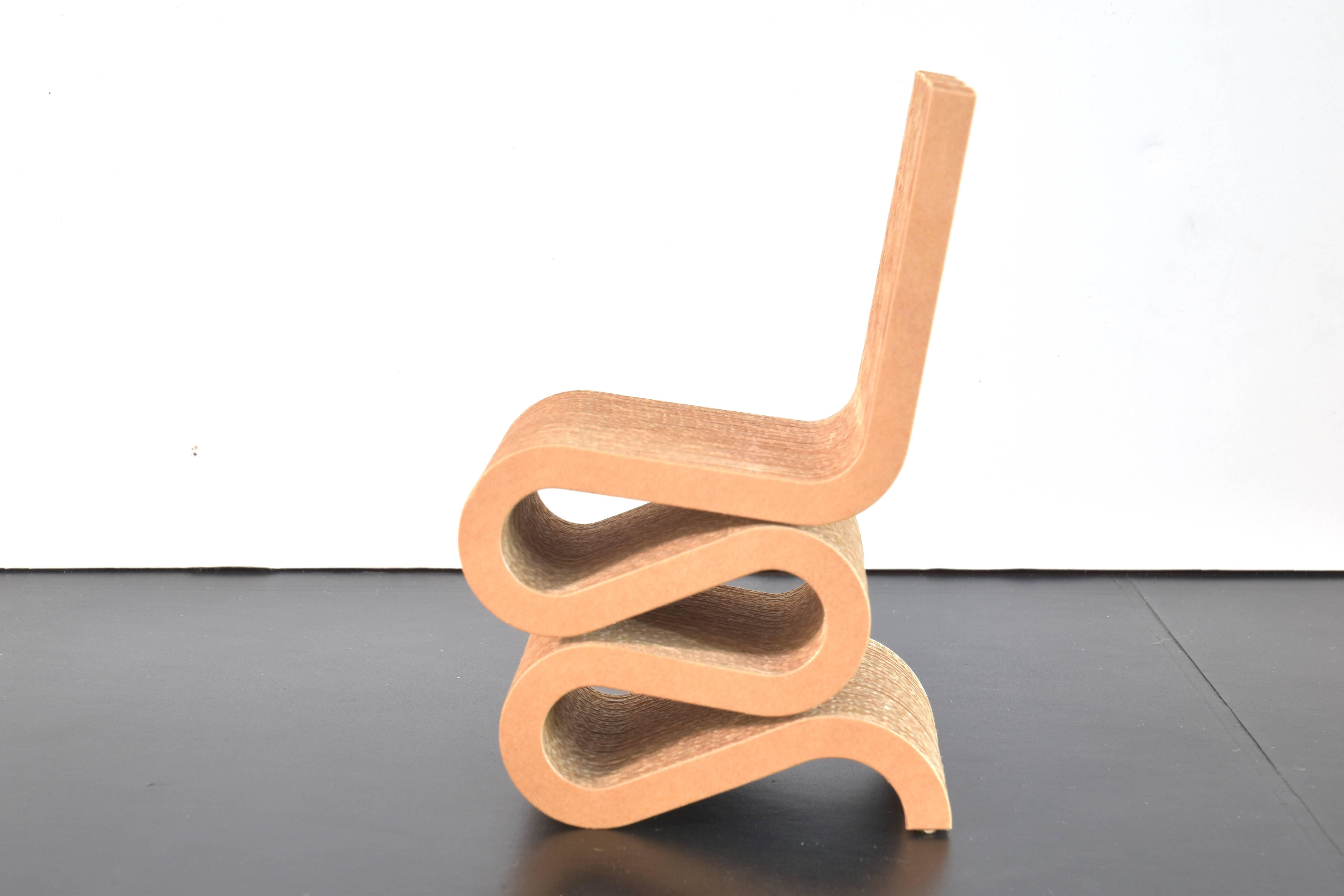 Mid-Century Modern Frank Gehry Miniature Wiggle Side Chair