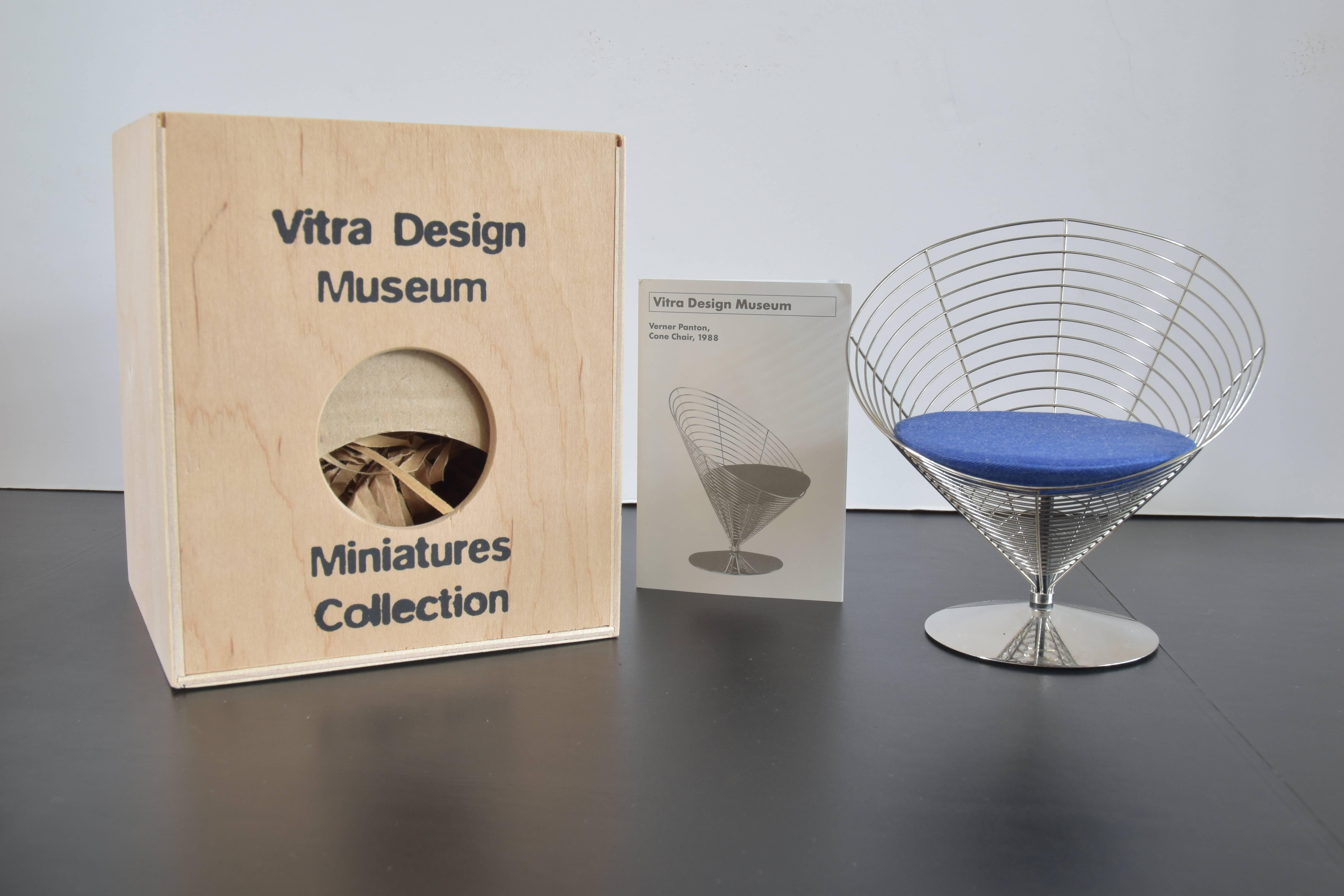Mid-Century Modern Verner Panton Miniature Cone Chair