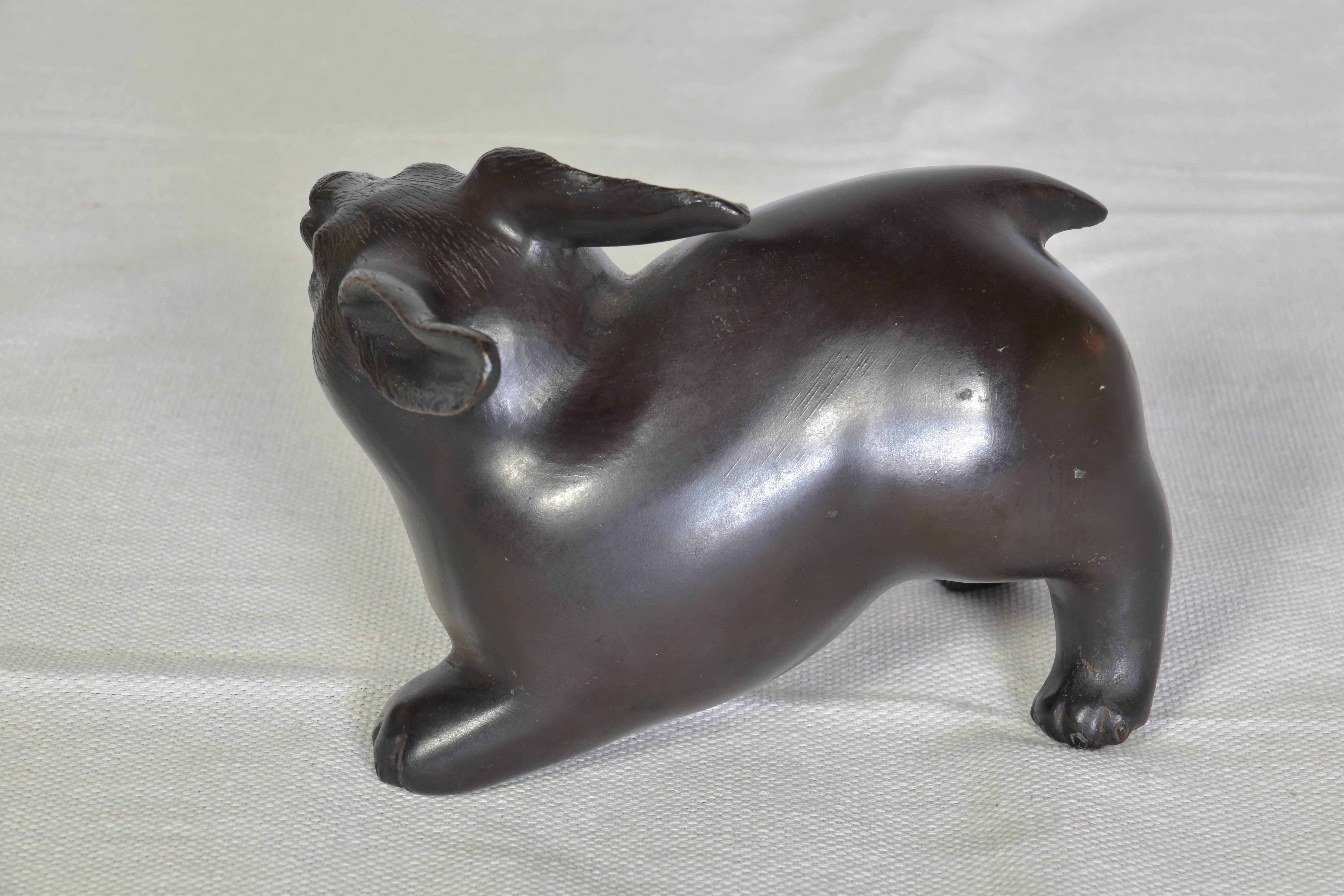 19th Century Bronze Rabbit For Sale