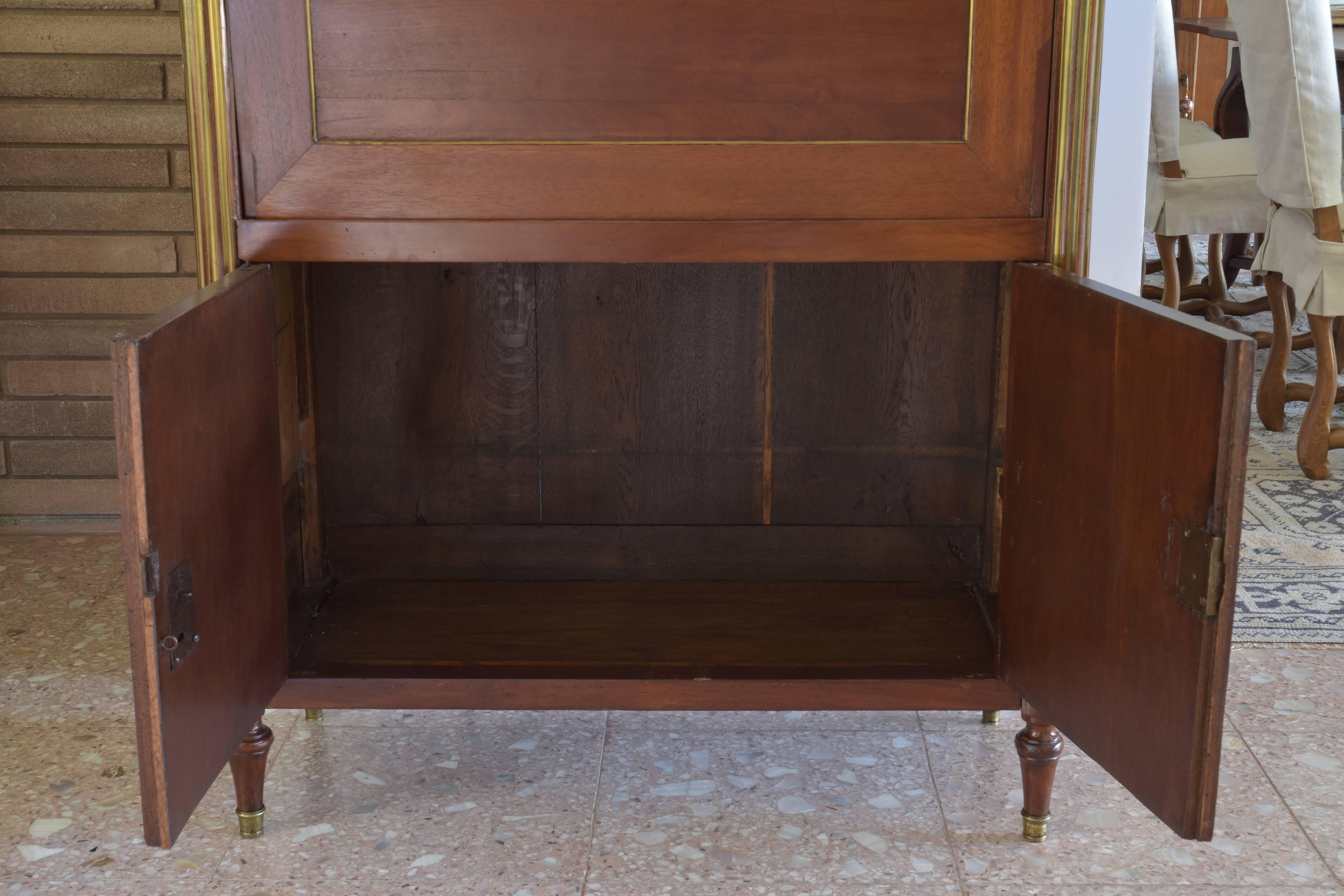Louis XVI Secretaire in Mahogany with Bronze Detail and Marble Top 3