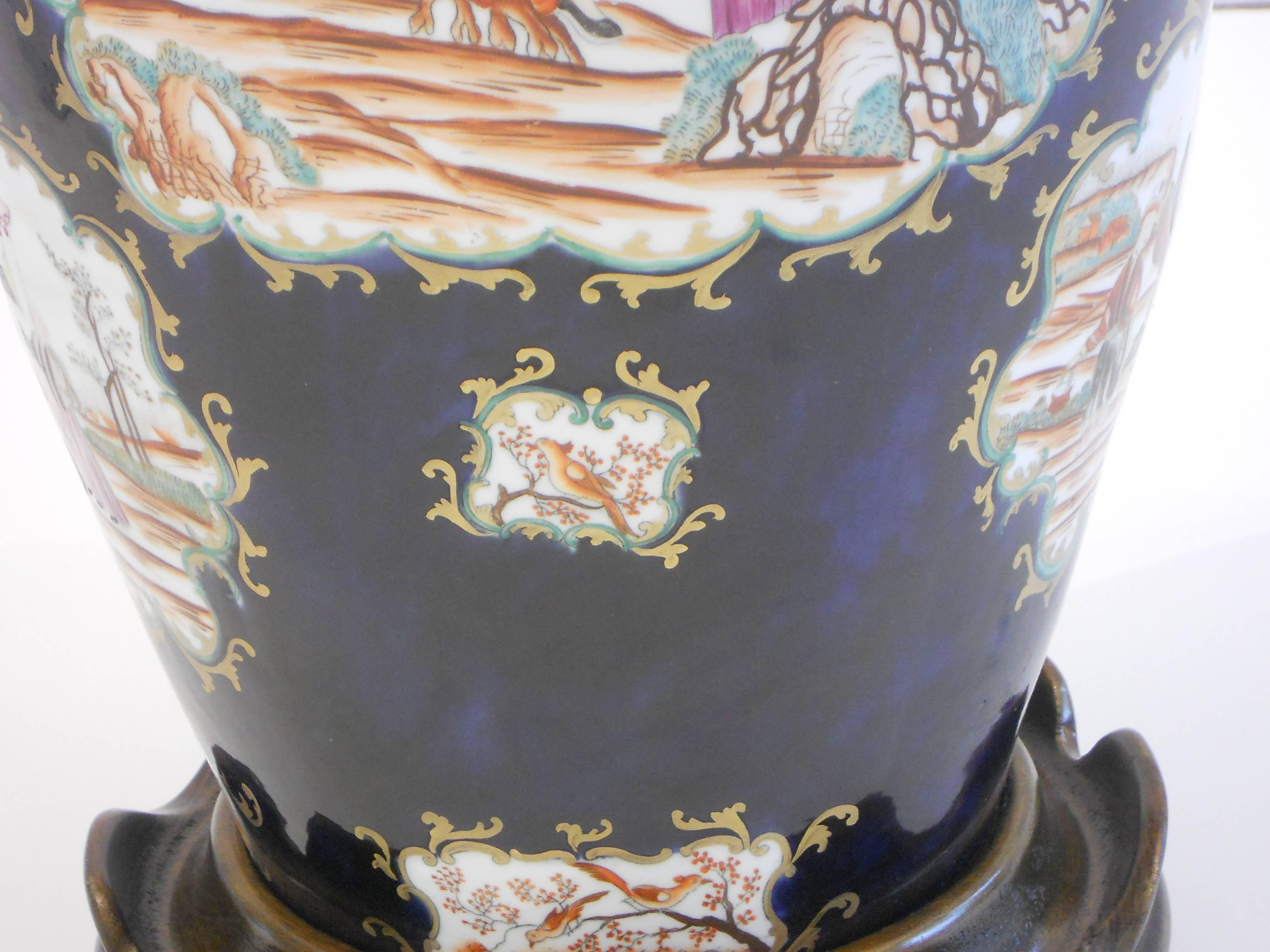 19th Century Chinese Export Vase as a Lamp In Excellent Condition In San Antonio, TX