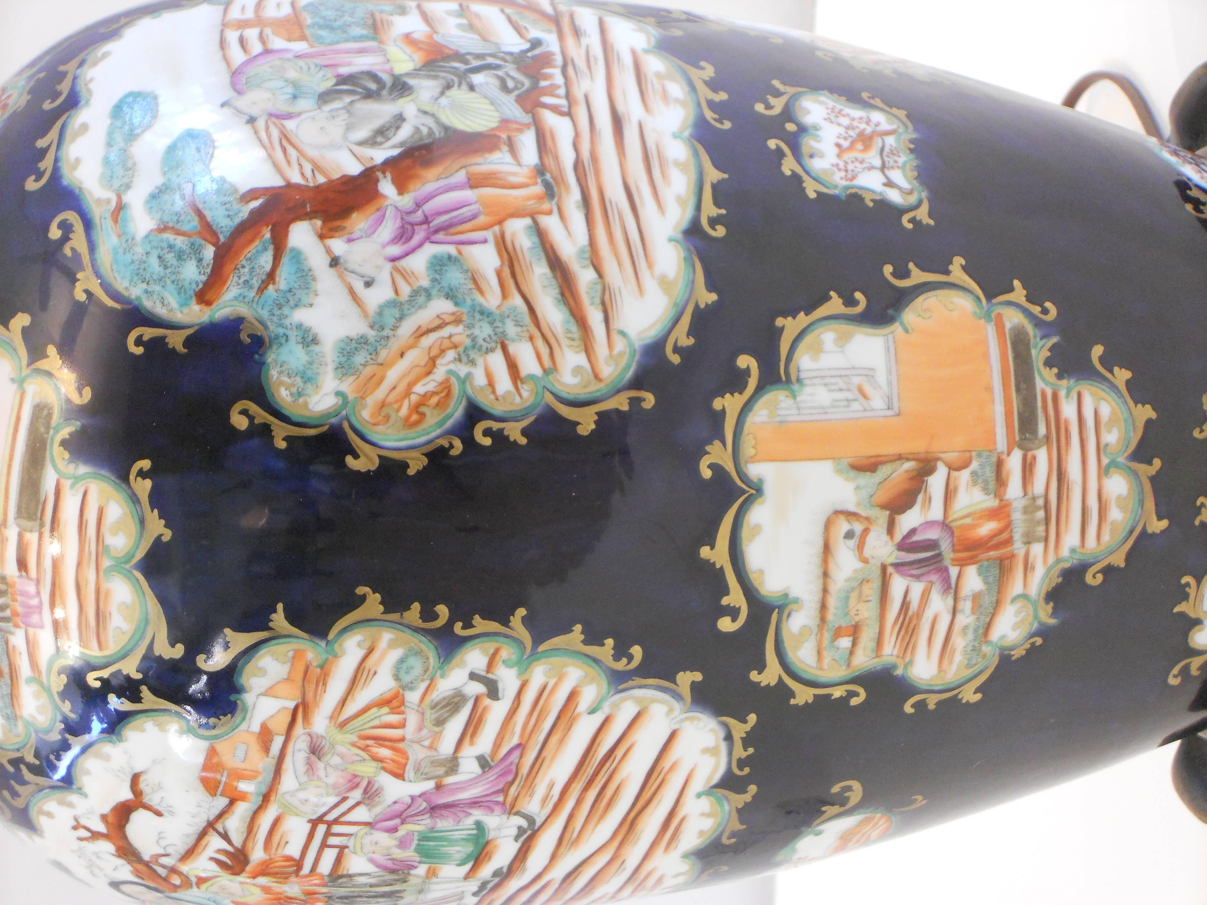 19th Century Chinese Export Vase as a Lamp 2
