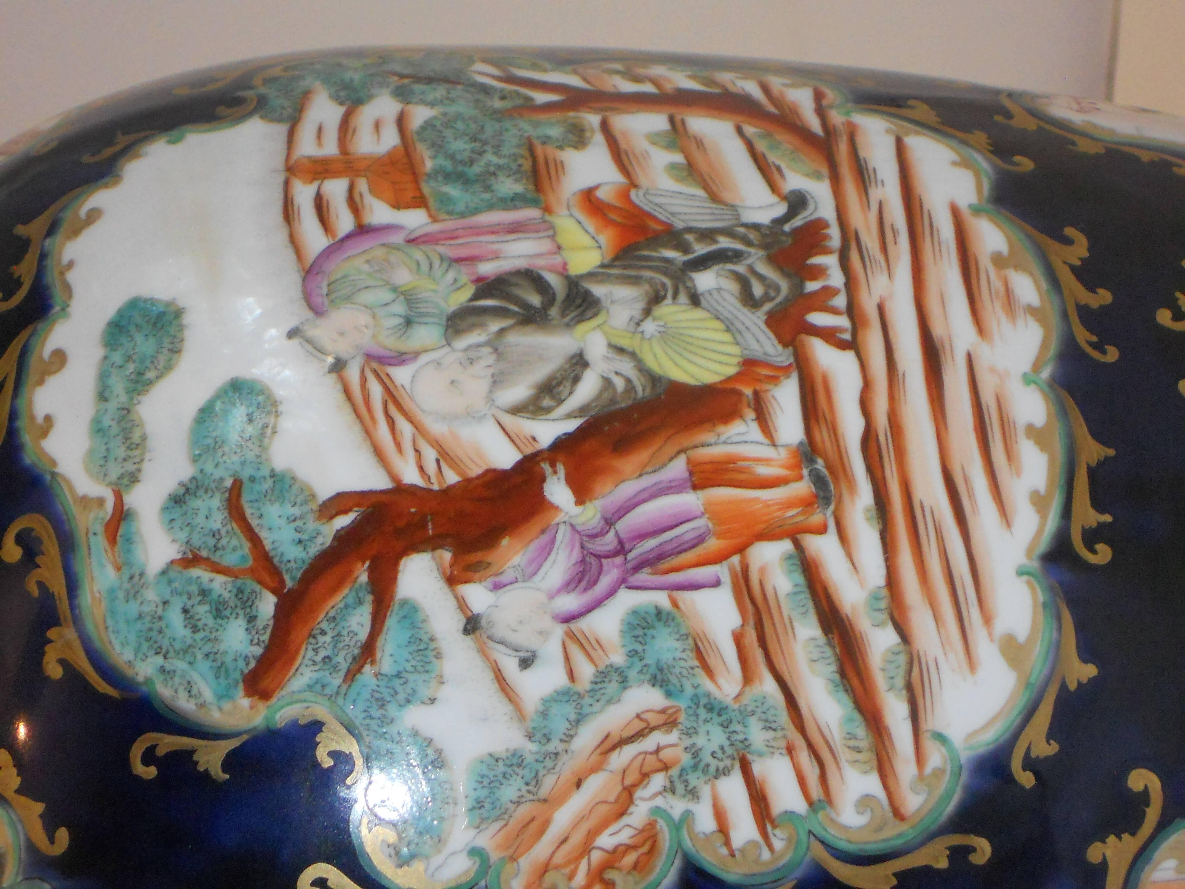 19th Century Chinese Export Vase as a Lamp 1
