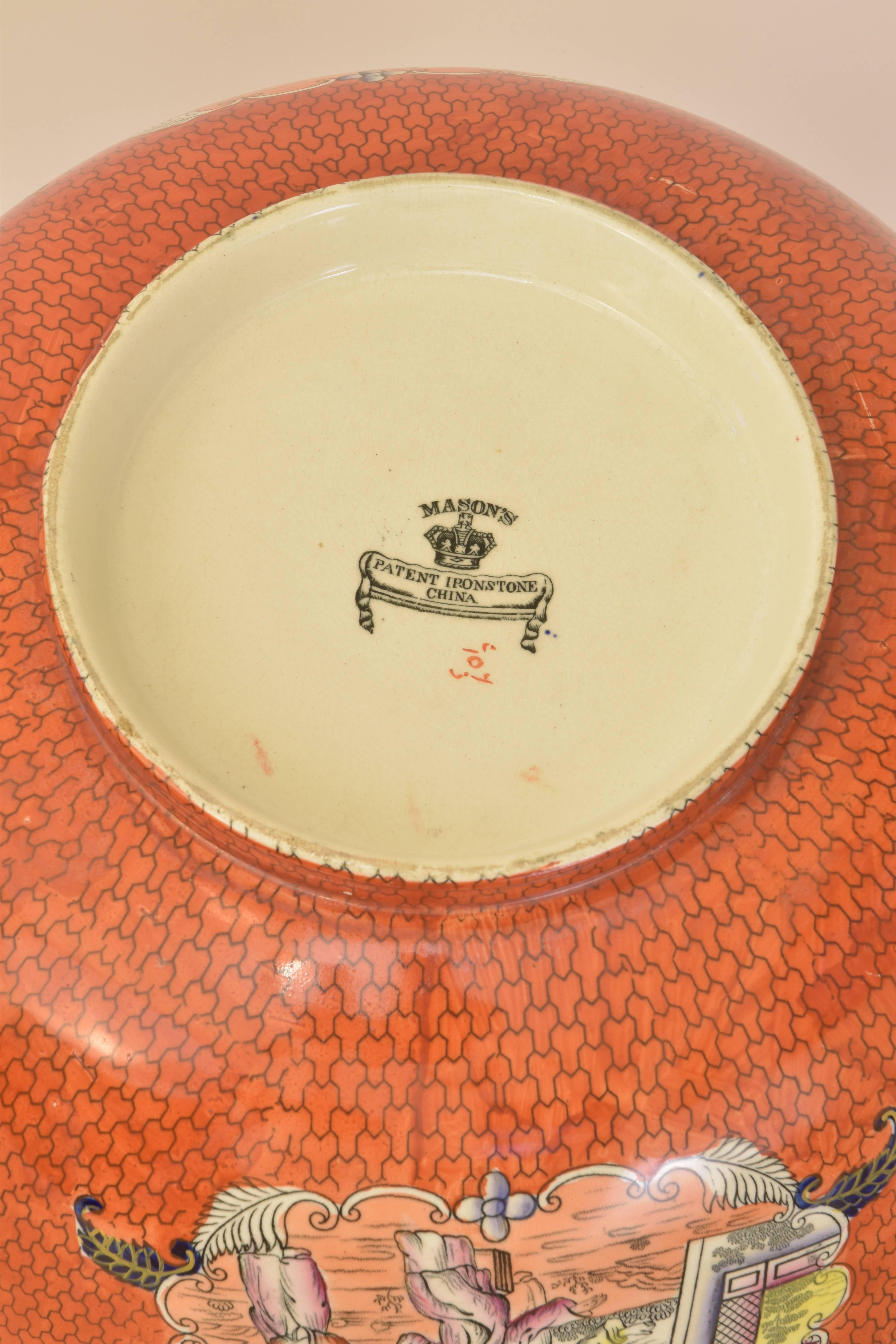 19th Century Mason's Ironstone Punchbowl or Centre Bowl