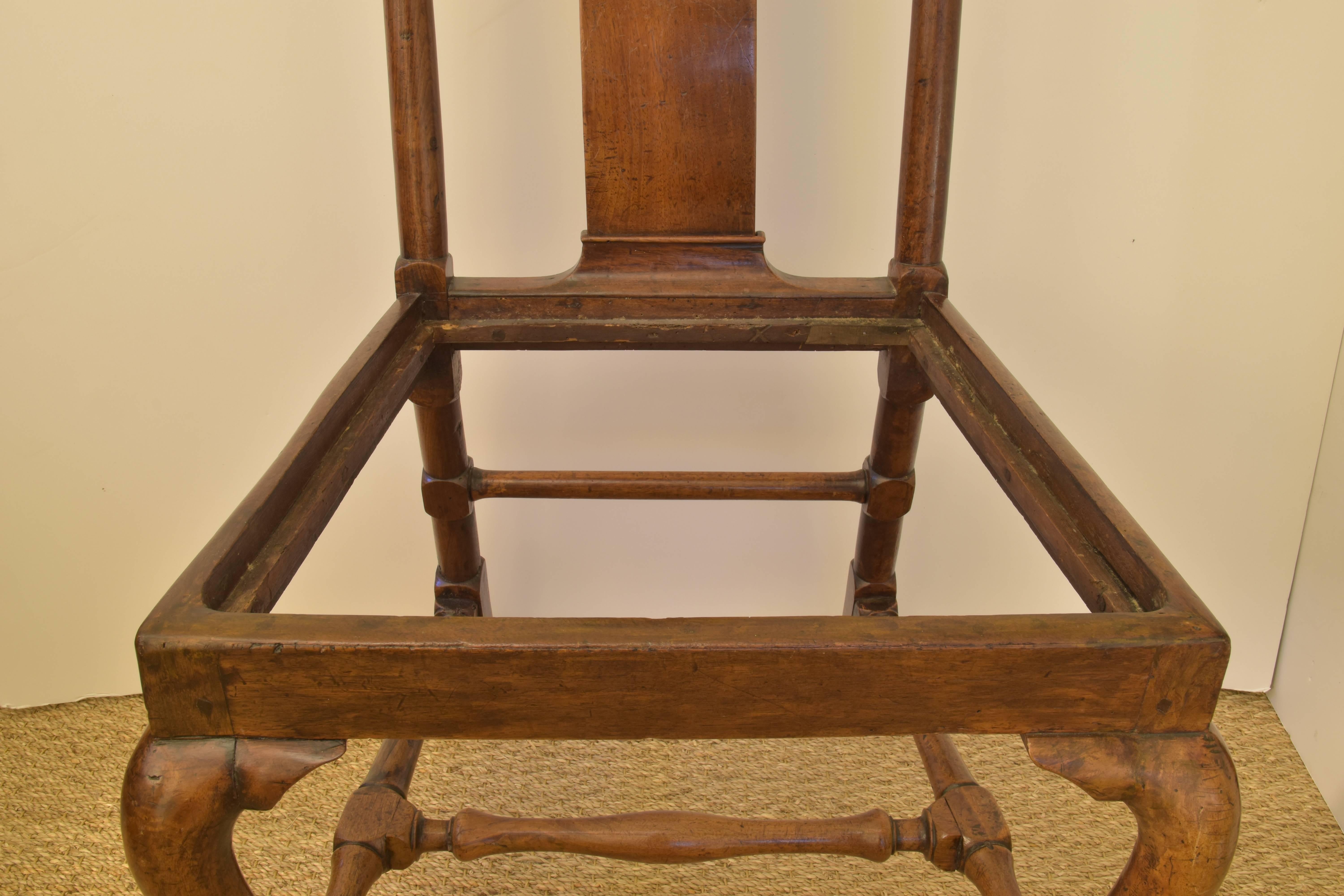 Early 19th Century Chair with Needlepoint Seat In Excellent Condition For Sale In San Antonio, TX